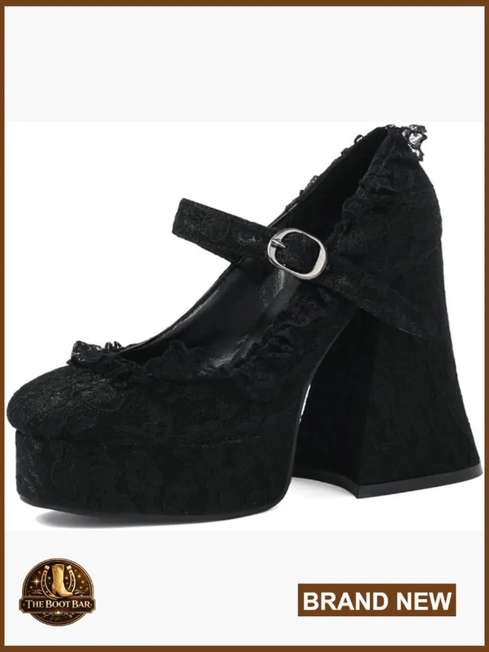 Chunky High Heel Platform Mary Janes